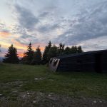 chata jedlova zapad slunce leto